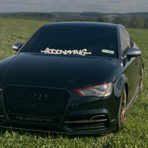 IKEEPDYING white logo banner/windshield decal