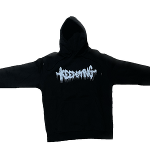 Classic IKEEPDYING white logo Black Hoodie