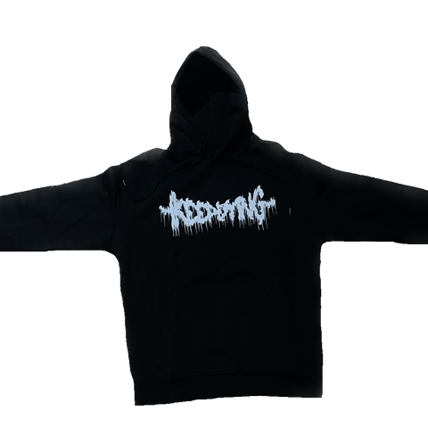 Classic IKEEPDYING white logo Black Hoodie